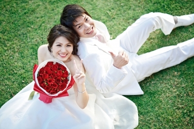 Happy Wedding Couple by Vichaya Kiatying-Angsulee